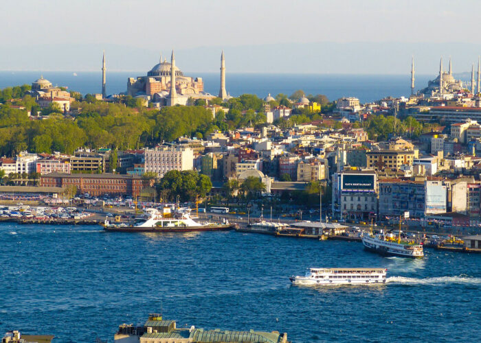 La maravillosa ciudad de Estambul desde lo alto